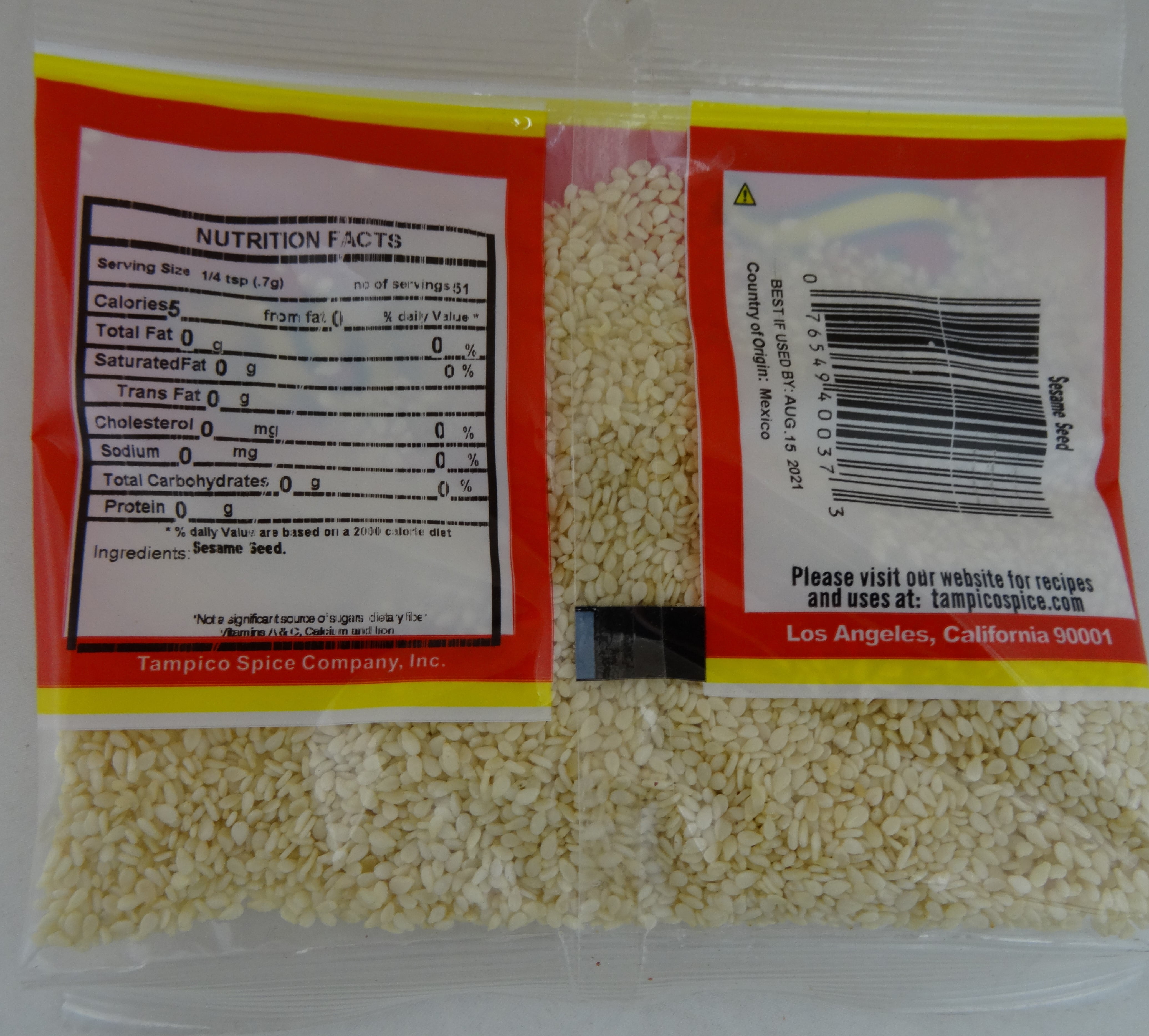 Tampico Sesame Seed, 1.25 oz