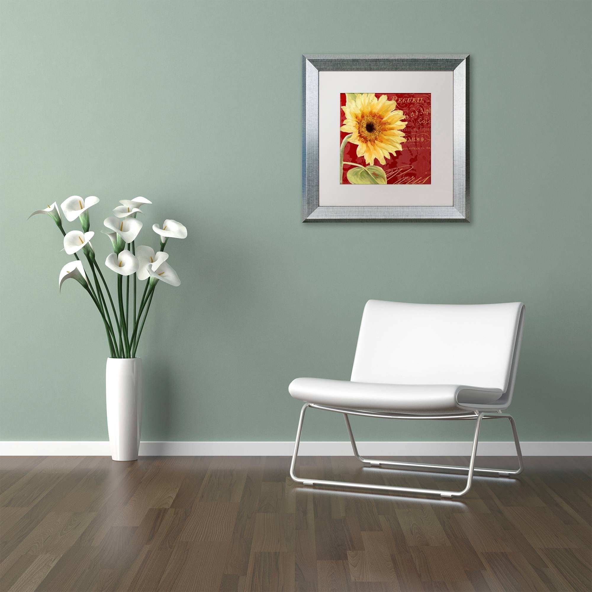 Trademark Fine Art "Ete IV" Canvas Art by Color Bakery White Matte, Silver Frame