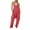 Hot Pink, variant on Mefallenssiah Fashion Women Casual Cold Shoulder Jumpsuit Solid Suspender Jumpsuits Wide Pocket Leg Pant Green M