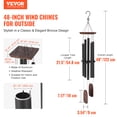 thumbnail image 2 of Campanas de viento VEVOR para exteriores Campanas de viento de tono profundo conmemorativas de aluminio de 48 pulgadas, 2 of 9