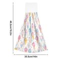 thumbnail image 6 of Yayeee Kitchen Hanging Hand Towels Set of 2 with Loop Bathroom Absorbent Tie Towel, Colorful Ice Cream Pattern, 6 of 7