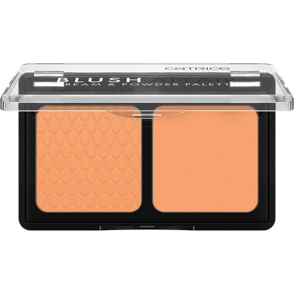 Catrice Palette de Crème et Poudre Blush Affair Crème Éclatante Hautement Pigmentée & Poudre Mate Douce Vegan & Sans Cruauté (030 Abricot Absolu)