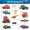 thumbnail image 3 of Disney Pixar Cars Decals - Set of 12 Lightning McQueen Doc Hudson Mack Chick Hicks Ramone Flo Vinyl Stickers for Car Laptop Computer Kids Water Bottle Outdoor Waterproof, 3 of 7