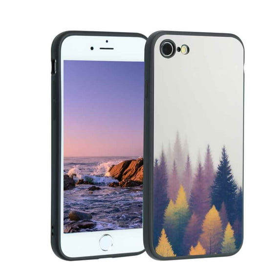 Compatible with iPhone 8 Phone Case, Forest-136 Case Men Women, Flexible Silicone Shockproof Case for iPhone 8