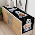 thumbnail image 4 of Black White Halloween Table Runner - 48 Inch Long, Kitchen Dining Table Runner Dresser Scarves, Ghost Modern Art Farmhouse Decor for Coffee Tables Wedding Party Banquet, 4 of 8