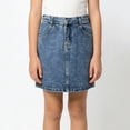 thumbnail image 2 of Shadoumai Denim Flared Skort for Toddler Girls Playful Pleated Mini Jean Skirt with Built-In Shorts, 2 of 6