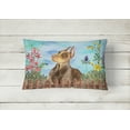 thumbnail image 2 of Carolines Treasures CK1271PW1216 Doberman Pinscher Spring Canvas Fabric Decorative Pillow, 2 of 3