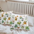 thumbnail image 6 of Throw Pillow Covers 18x18 Inch Set of 2, Cute Cartoon Waterproof Outdoor Pillow Covers, Cat Butterfly Spring Floral Botanical Decorative Cushion Pillowcases for Couch, Sofa, Bed, Garden, Patio, 6 of 9