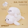 thumbnail image 4 of Chubby Seal Stuffed Animal - Super Soft Lifelike Aquarium Seal Plush Toy Fluffy Pillow, 4 of 9