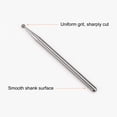 thumbnail image 4 of 30uds Diamante Esmerilado Rebabas Tallado Brocas 2mm Bola Forma Cabeza Montado Punto 1/8 Vástago para Giratoria Herramienta, 4 of 7