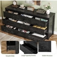 thumbnail image 7 of 9 Drawer Dresser for Bedroom, Wide Modern Chest of Drawers, Large Wood Dresser Wooden Storage Organizer for Living Room, Hallway Entryway, 7 of 7