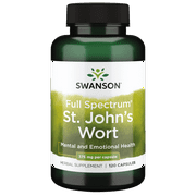 Swanson St. John's Wort (Aerial Parts) Capsules, 375 mg, 120 Count