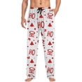 thumbnail image 5 of Mens Christmas Casual Pants Pajama Pants With Drawstring And Pockets Christmas Pink 2XL, 5 of 5