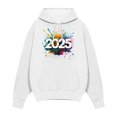 thumbnail image 4 of WILLBEST Sudaderas Hombre 2025 Tendencia Hombres y Mujeres con El Mismo Año Sudadera con Capucha Casual Deportes Moda Año Indispensable Top Mediana​​, 4 of 5