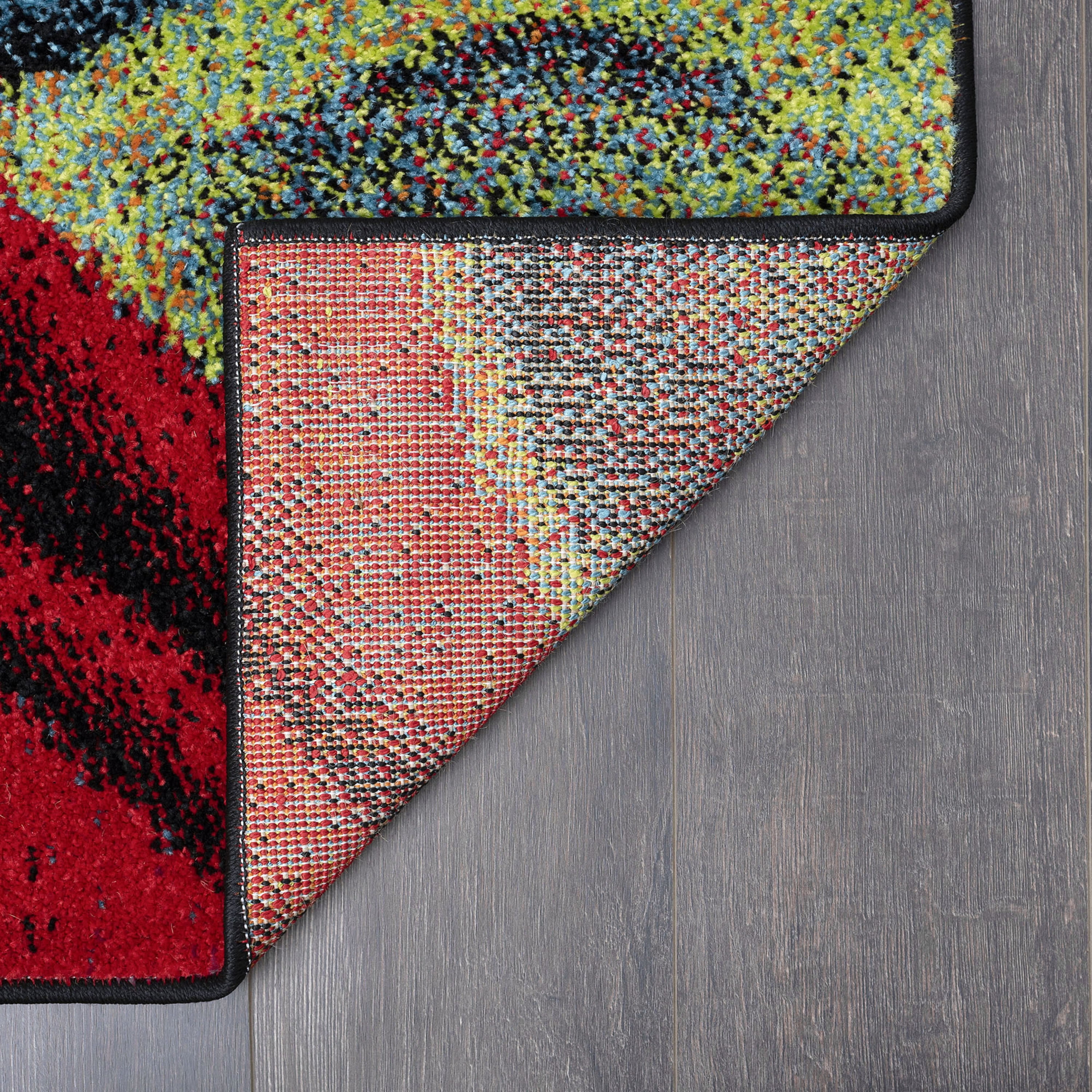 Symphony Contemporary 8' x 10' Multi-Color Polypropylene Indoor Area Rug