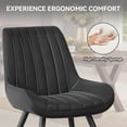 thumbnail image 4 of 2-Piece / 4-Piece Modern Dining Chair Sets with Thickened Cushions Premium Fabric Upholstered Kitchen Chairs Sturdy Metal Legs 300 lbs Capacity for Dining Room Living Room Office, 4 of 6