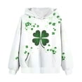 thumbnail image 5 of Girls Long Sleeve Hoodie Cute Four Leaf Clover Graphic Pullover Sweatshirt Kids Daily Casual Activewear St Patricks Day Clothes for Teen, 5 of 5