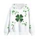 thumbnail image 2 of Sudadera con capucha para niños, camiseta de manga larga con estampado del Día de San Patricio para niños y mayores, sudadera con capucha para niña, parte superior de poliéster., 2 of 5