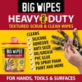 thumbnail image 4 of Big Wipes Heavy Duty Hand Cleaning Wipes, Textured Cloths for Removing Grease and Grime, 240 Count Bucket, 4 of 8