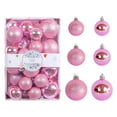 thumbnail image 4 of Hwkond Christmas Tree Ornaments 26pcs Christmas Decorations 4/5/6cm Plastic Electroplated Special-shaped Colorful Balls Christmas Set Christmas Tree Pendant Pendant Decorative,Pink, 4 of 5