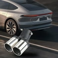 thumbnail image 4 of Stainless Steel Exhaust Tip, Universal Fit Decorative Tailpipe Cover, Easy to Install, Rust-Resistant for Car Modification, Multicolor, 4 of 6