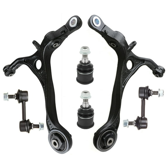 SCITOO 6pcs Front Suspension Kit Lower Control Arm Lower Ball Joint Sway Bar End Link 2004-2006 for Acura TL