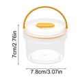 thumbnail image 3 of Round Clear Airtight Food Storage Container with Handle, Leakproof Storage Jar for Snacks and Dry Food, Kitchen Pantry Organizer, Portable Storage for Home Use, 3 of 6