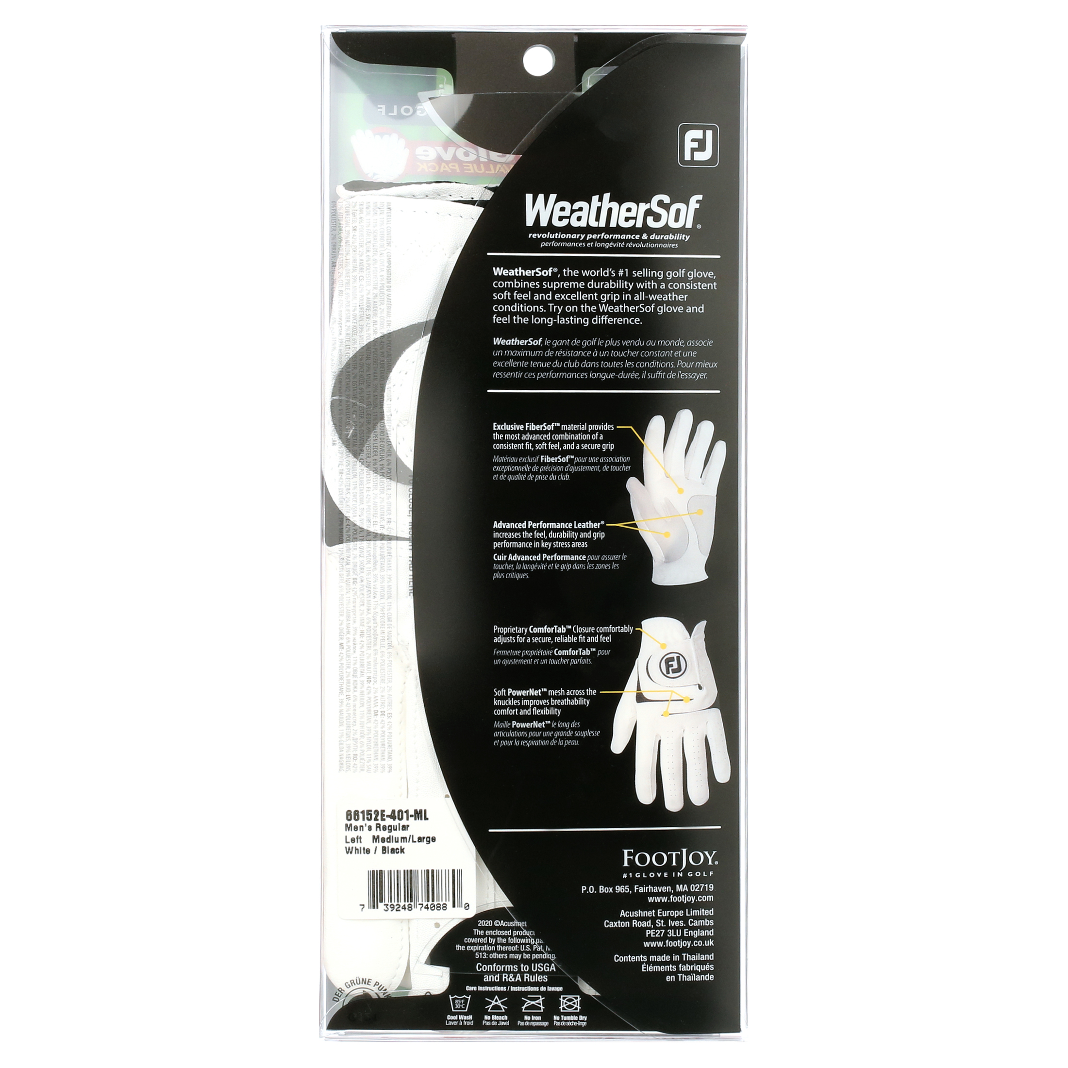 FootJoy Men's WeatherSof Golf Glove 2-Pack Left-Hand photo 7