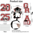 thumbnail image 2 of Graduation Decorations 2025 Yard Sign Red Waterproof Congrats Grad Class of 2025 DIY Name Lawn Signs with Stakes Outdoor High School College Bachelor Graduation Party Decorations Supplies, 2 of 6