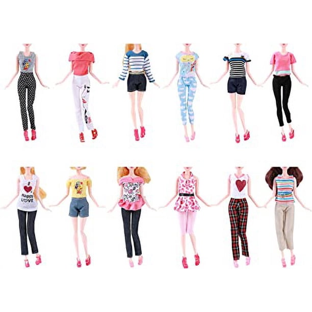 ZITA ELEMENT 10 Pièces Vêtements Robe Poupée 11,5 Pouces - 5 Vetements Robes 5 Paires Chaussures Accessoires Tenues Style Aleatoire ZITA ELEMENT 10 Pièces Vêtements Robe Poupée 11,5 Pouces - 5 Vetements Robes 5 Paires Chaussures Accessoires Tenues Style Aleatoire