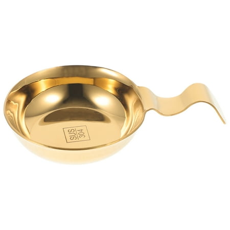 

Pillow and Plate Chopsticks Food Containers One Body Dipping Sauce Stainless Steel Golden 10.50X6.50X2.00CM