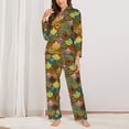 thumbnail image 2 of Picia Colorful Circle Pattern Women’s Long-Sleeve Sleepwear Set - Soft 2-Piece Loungewear with Pockets, Comfy PJs for Relaxing Nights-X-Large, 2 of 7
