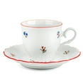 thumbnail image 1 of Porcelain Cup for Mocha Cappuccino Tea and Coffee Waltz of the Flowers Porcelain Tea Cup and Saucer Set Floral Tea Cup with Matching Saucer, 1 of 9