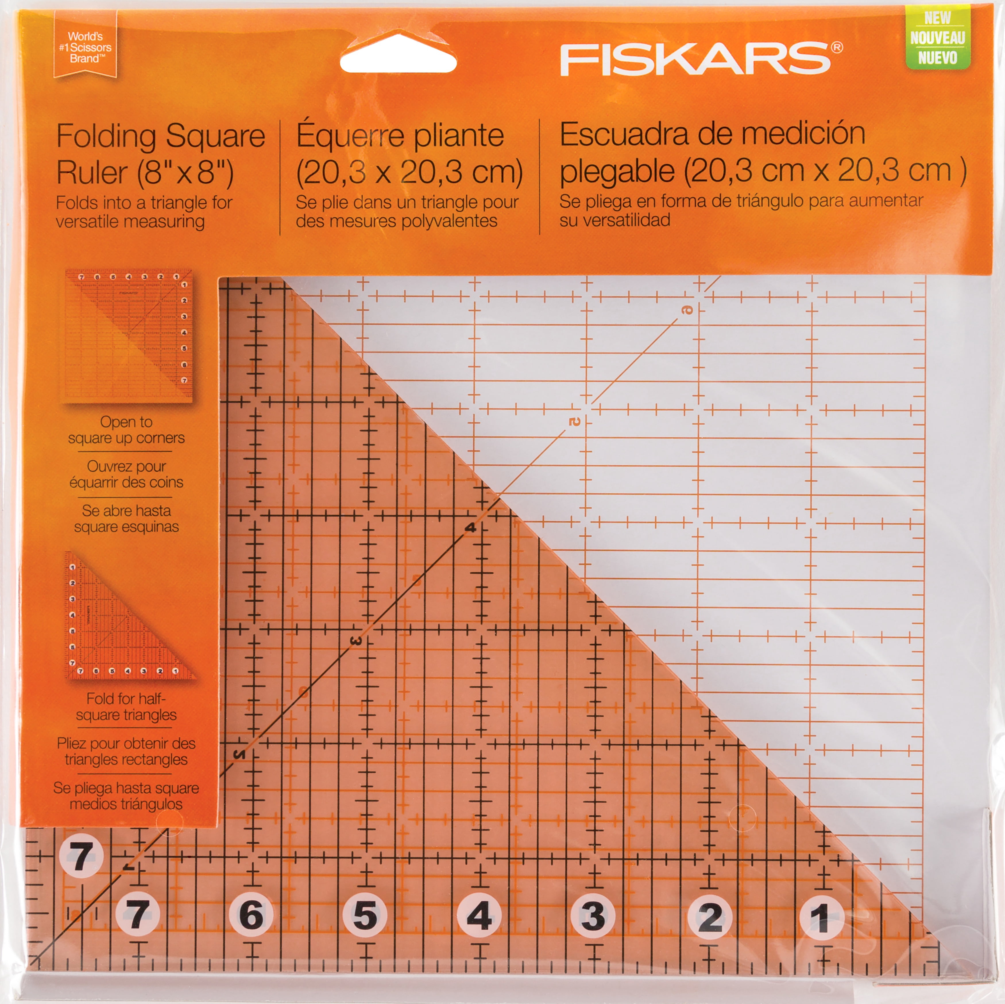 8 Inch Ruler Walmart Fiskars Folding Ruler-8