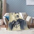 thumbnail image 5 of Jeffrey Dean Morgan Blanket Soft and Warm Lightweight Fluffy Throws Blankets Rug Carpet Gift for Beach Yoga Bedroom Living Room Decoration Sofa Camping Trip Dorm Decor All Season, 5 of 6