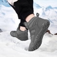 thumbnail image 2 of Barefoot Shoes Mens Womens Winter Warm Wide Toe Box Minimalist Zero Drop Outdoor Sole High-top Walking Shoes Snow Boots, 2 of 10