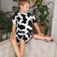 thumbnail image 4 of Balery Milk Cow Conjunto de Pijama Infantil de Manga Corta con Estampado – Ropa de Dormir de Algodón Suave-3X-Large, 4 of 6