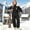 Black, variant on BXJX Girls Snowsuit 2 PC Sets, Thermal Outdoor Hooded Water Resistant Snow Jackets and Bib Pants Sets Pink Size 8 T
