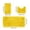 Yellow, variant on VWRXBZ Bathroom Rug Set, Solid Color Bath Mats 3 Set Bathroom Rugs for 3 Pcs Toilet Mats Universal Soft Comfortable Water Absorption Non-Slip Thick Machine Washable Easier to Dry Dark