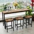thumbnail image 5 of Versatile Kitchen Dining And 3 Stools - Meets Different Tastes Modern Design Table With Adds A Contemporary Flair, 5 of 6