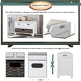 thumbnail image 3 of EUROCO 32" Storage Shoe Bench, Assembled Wood Bench with Removable Basket, 2 Drawers and Removable Cushion,White, 3 of 8