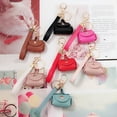 thumbnail image 6 of Mini Bag Keychain,Mini PU Leather Bag Keychain,Mini Key Chain Coin Purse,Mini Handbag Keychain,Mini Tote Bag Keychain,Handbag Backpack Decoration PINK, 6 of 8