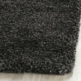 thumbnail image 4 of SAFAVIEH Milan Harlow Solid Plush Shag Area Rug, Dark Grey, 11' x 11' Square, 4 of 10