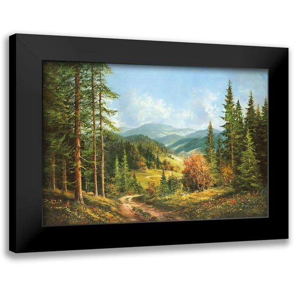 Glassl, Helmut 14x11 Black Modern Framed Museum Art Print Titled - ROMANTIC VALLEY