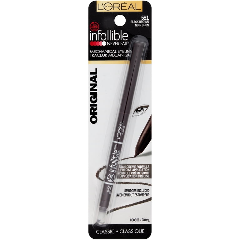 Infallible Never Fail Eyeliner Pencil, Black Brown photo 2