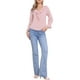 thumbnail image 2 of BLUSA CON VOLANTES PARA MUJER INSPIRE CHIC, ELEGANTE, CON ESCOTE EN V, DE MANGA LARGA, TOP FORMAL, TAMAÑO S, ROSA CLARO-1, 2 of 6