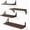 Dark Carbonized Brown, variant on Floating Shelves for Wall, Different Sizes White Wall Shelves for Living Room, Bathroom, Bedroom, Kitchen, Home Decor (Set of 4) White,16inch Mixed