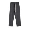 thumbnail image 3 of Mens Jogger Pants Drawstring Elastic Wrist Solid Color Pockets Sports Pants Dark Gray, 3 of 4