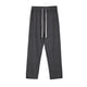 thumbnail image 3 of Pantalones deportivos de longitud completa para hombre, lisos, informales, con bolsillos, para exteriores, con cordones, elásticos, rectos, para fitness, 3 of 3