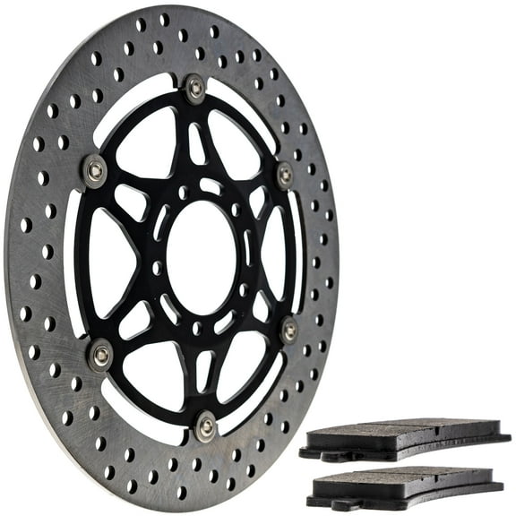 Niche Front Right Brake Rotor Pad Kit for Ducati Diavel 61340901A Motorcycle MK1006896